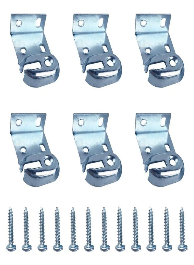 Kowibcl 6pcs Roller Window Shade Inside and Outside Mount Brackets with Screws, Curtain Rod Holder, Zinc - Image 1