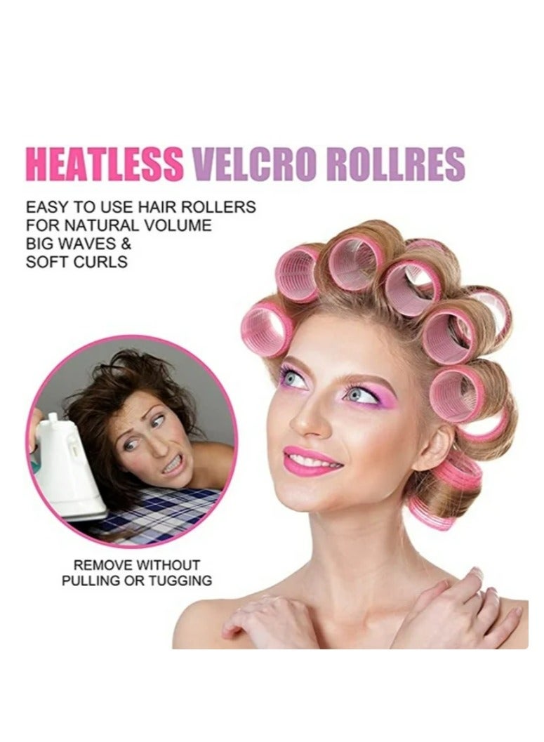 Generic 33 Pcs Fluffy Hair Clips Set DIY Heatless Curler Stylish Reusable for Hair Styling Accessories - Image 4