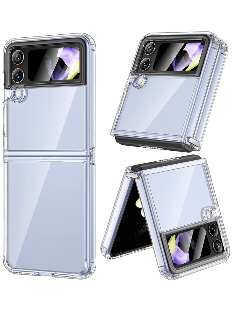 Raxoom Galaxy Z Flip 4 Clear Case [Anti-Yellow] Slim Thin Premium TPU Crystal Shockproof Protective Cover Case for Samsung Galaxy Z Flip 4 5G 2022 - Image 1