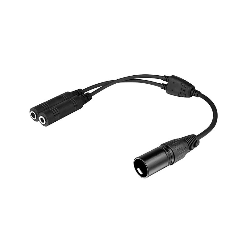 R SPIDER WIRELESS Aviation Headset GA Dual Plugs to Airbus 5 Pin XLR Headset Adapter - Image 1