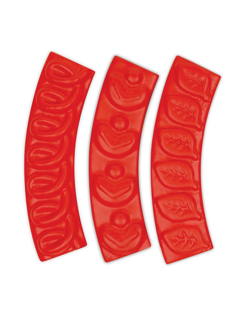 Talisman Designs Pastry Stamps | Set of 3 | Pie Crust Embosser | Pie Decorating Tools & Gadgets | Pie Baking Crust Cutters | Cute & Functional Kitchen Supplies - Image 1