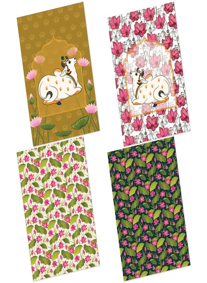 CrafTangles Decoupage Paper Pack - Pichwai Art 1 (A4) - 4 Sheets - Image 1