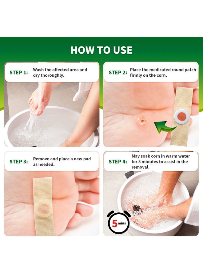 سوميفون ٥٤ قطعة لاصقات إزالة الكالو علاج فعال للجلد السميك مقاوم للماء لتخفيف الألم للقدمين واليدين - Image 2