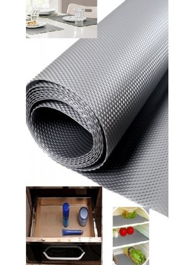 EASY SHOPE Anti-Slip Super Strong Placement Mat for Fridge (60 cm x 500 cm, Grey)- 5 Miter - Image 3