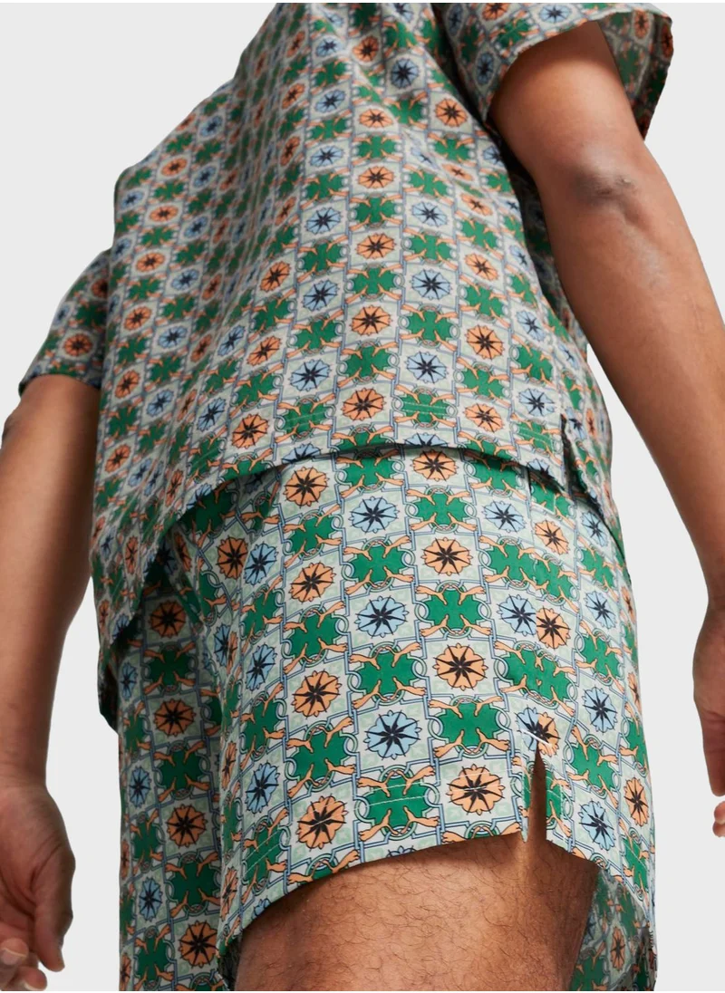 PUMA 6" Classics New Prep All Over Printed Shorts