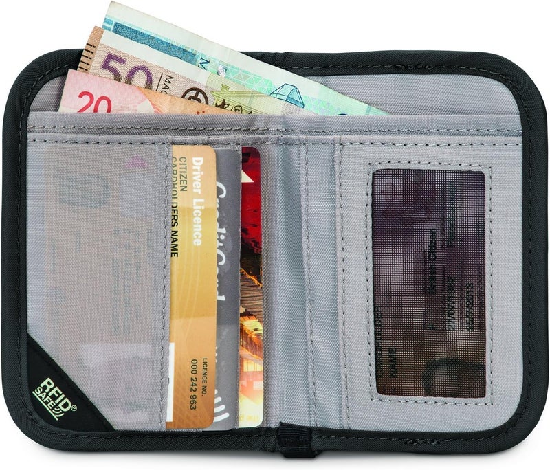 Pacsafe Rfidsafe V50 Anti-theft Blocking Compact Travel Wallet, Black - Image 4