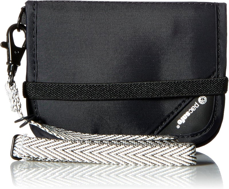 Pacsafe Rfidsafe V50 Anti-theft Blocking Compact Travel Wallet, Black - Image 1