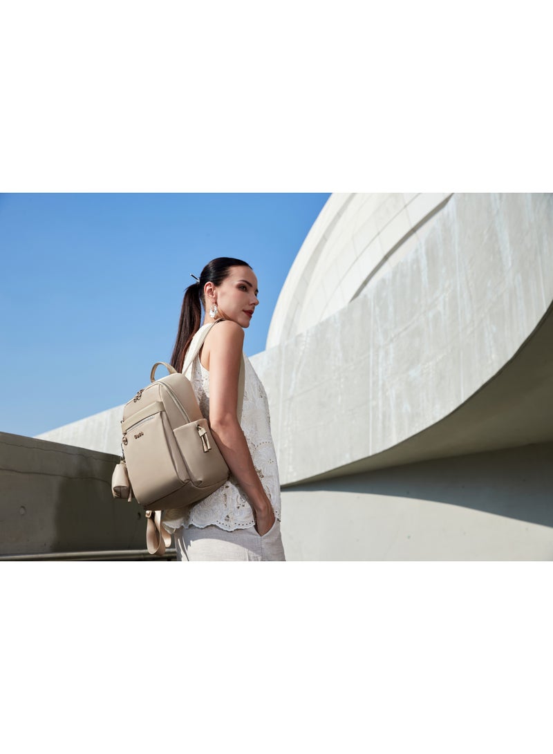 Chantria CB00959 Women's Elegant and Luxurious Backpack - Versatile and Water-Resistant Laptop Bag for University, Work, and Travel with an Additional Small Wallet - Image 2