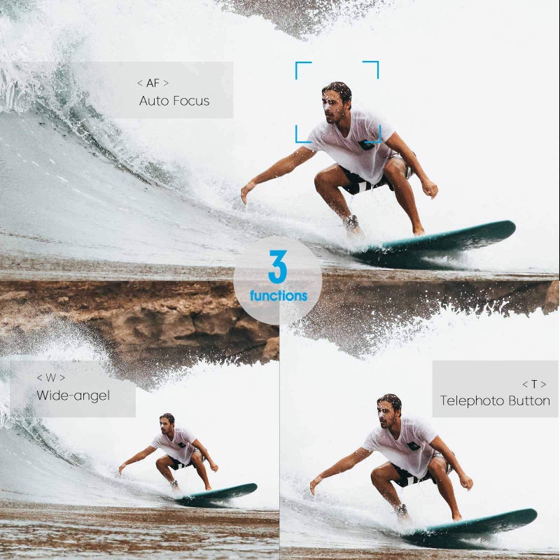 AODELAN Wireless Camera Remote Shutter Release for Canon R3/ R7/ R10/ M50/ EOS M6 Mark II/R/RP /90D /6D Mark II /R5/ R6 /800D /850D /250D/Rebel SL2 /T7i /G5 X Mark II /G7 X Mark III, Replace Canon BR-E1 - Image 4