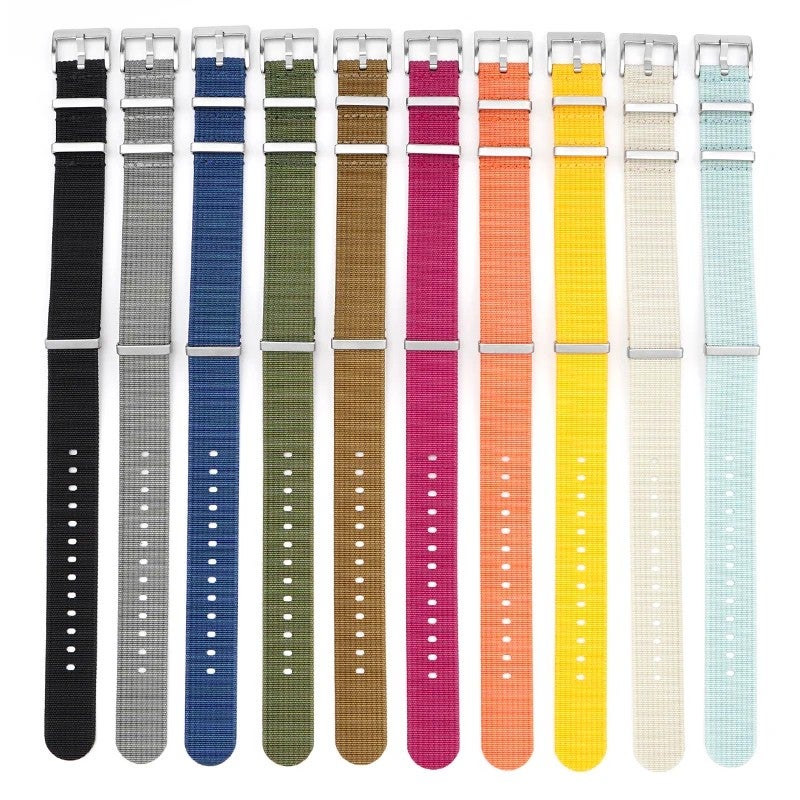 Bluejw Premium Ribbed Nylon Watch Straps 20mm 22mm Replacement Band for Men – Durable Comfort-Fit Strap to Replace the Watch Strap on Moonswatch and Similar Models - Image 4