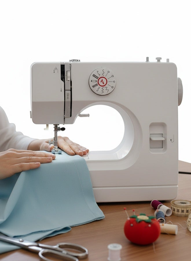 Joshberg Sewing Machine, Mini Sewing Machines, Electric Portable Sewing Machines for Beginners, 12 Stitch Dual Speed with Foot Pedal & Sewing Kit, Ideal for Clothes, Pillowcases, Sheets - Image 1
