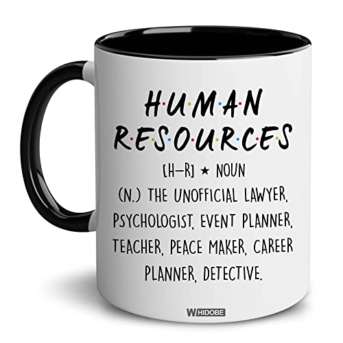 WHIDOBE HR Gifts - Gift For HR - Human Resources Gifts for Women, Men - Appreciation Gift For Boss, Coworker - Human Resources Office Decor - Mug for Coworker, Manager, Leader - Image 1