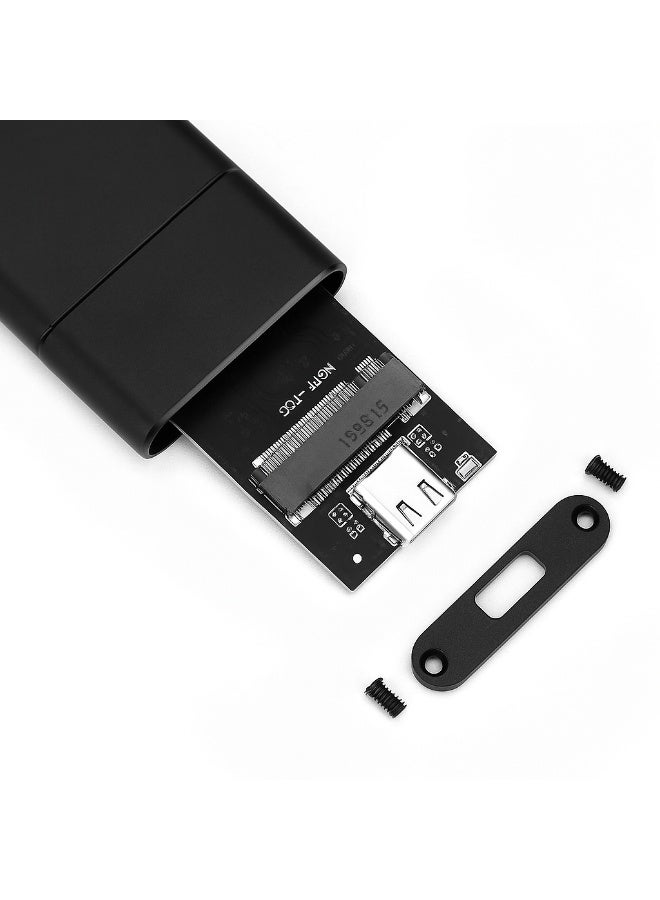 Haysenser USB 3.2 to M.2 NVMe & NGFF 2-in-1 SSD Enclosure | 10Gbps Ultra-Speed | Tool-Free Portable Case | Up to 6X Faster Than HDD - Image 4