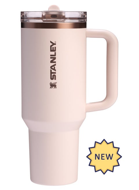 Quencher ProTour Flip Straw Tumbler with Leakproof Lid 40 oz | Built-In Straw & Handle | Cupholder Compatible for Travel | Insulated Stainless Steel Cup | BPA-Free