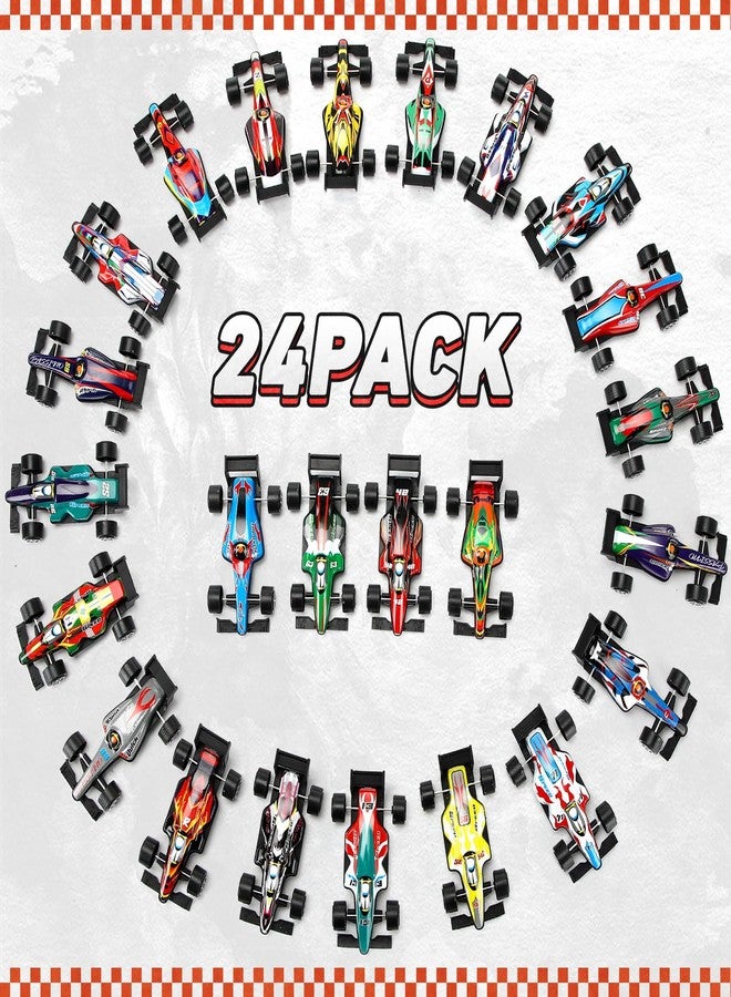 Civaner 24 Pack Pull Back Cars Toy Model Set 3.74 x 1.9 x 1 Inch Small Race Car Birthday Party Favors Easter Stuffing Piñata Fillers Treasure Prize Toys - Image 2