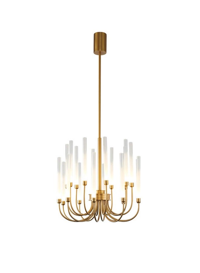 ٍSiera Light Skolari Circular Chandelier in Gold with Candle Lights size 50 cm warm light 30W XQ-008 - Image 1