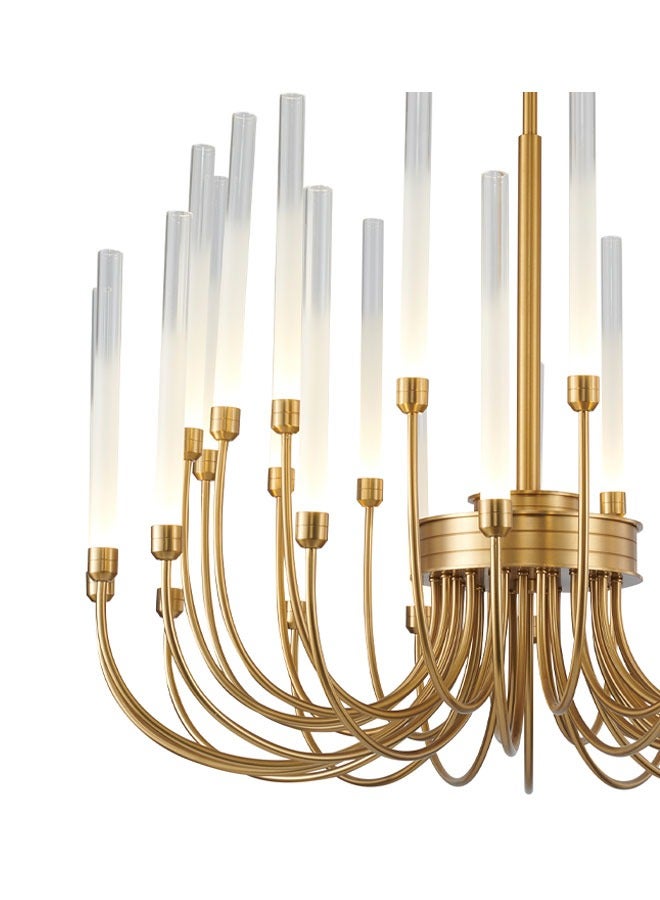 ٍSiera Light Skolari Circular Chandelier in Gold with Candle Lights size 50 cm warm light 30W XQ-008 - Image 3
