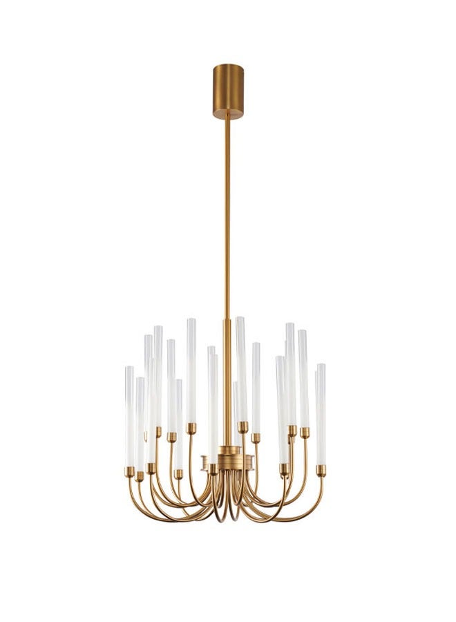 ٍSiera Light Skolari Circular Chandelier in Gold with Candle Lights size 50 cm warm light 30W XQ-008 - Image 2