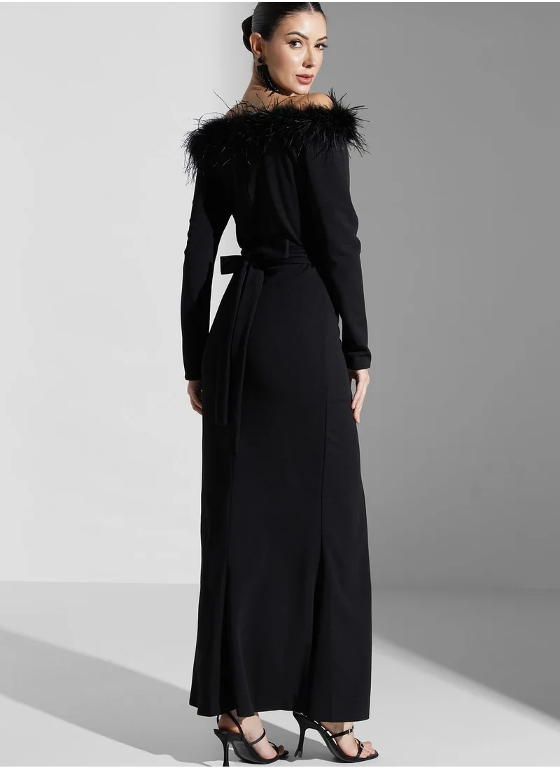 Iyra Side Slit Dress