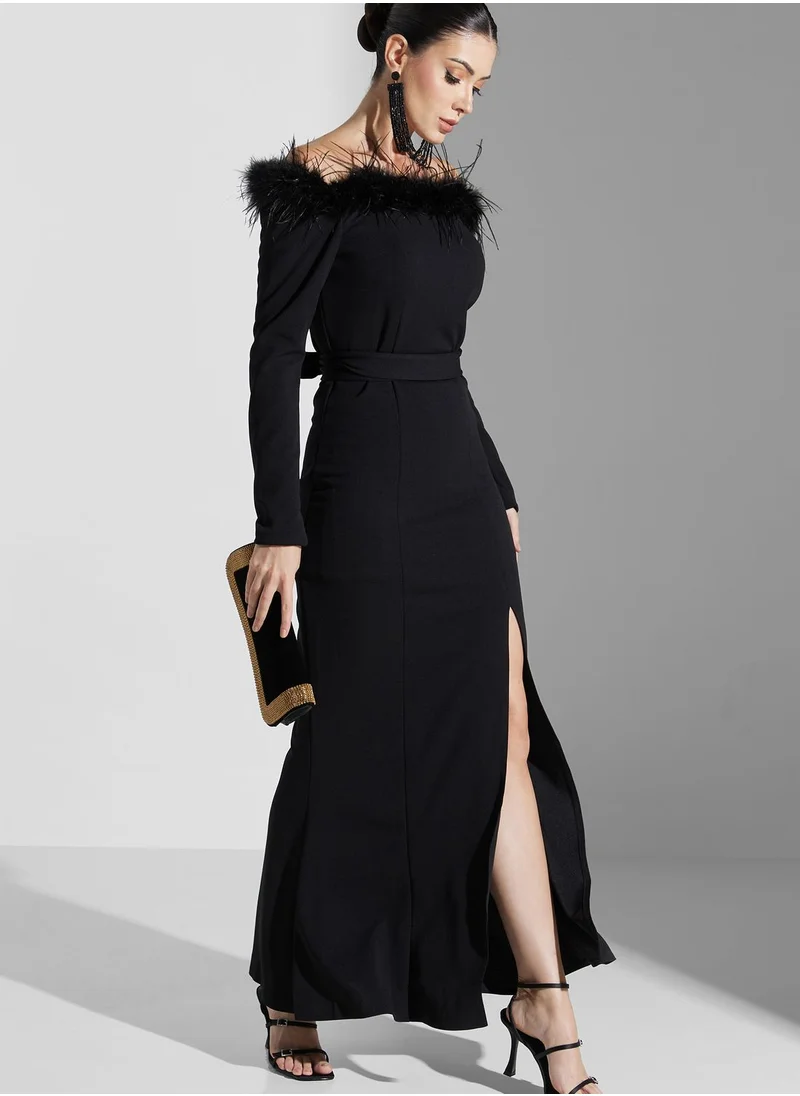 Iyra Side Slit Dress