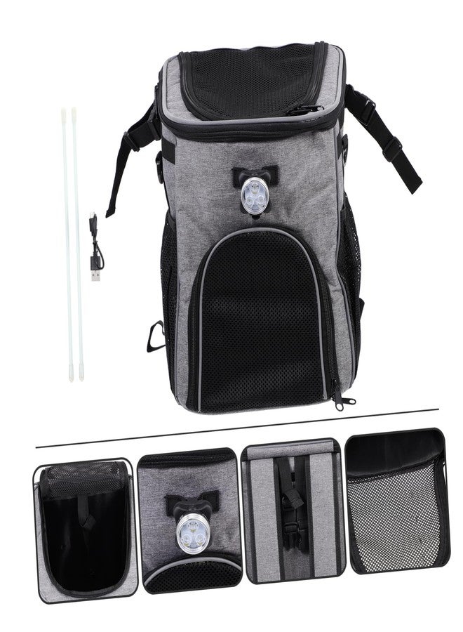 VICASKY Dog Carrier for Pet Pouch for Outdoor Adventures Comfortable and Safe for Dogs and Cats Grey Multi-Functional Design for Easy Storage - Image 4