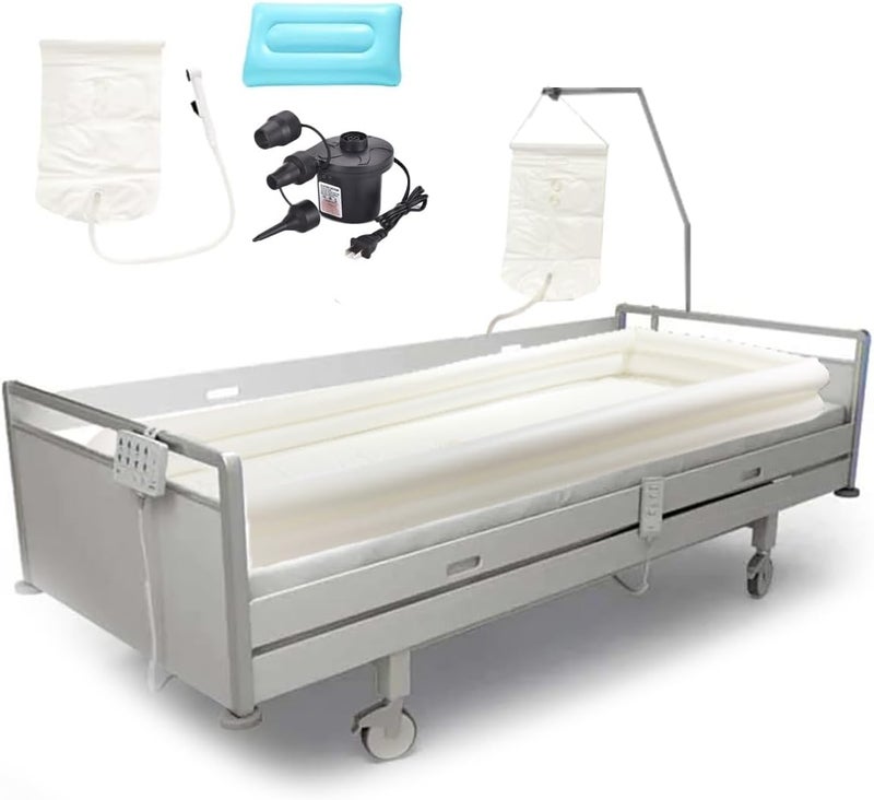 MUROCEA Inflatable Shower Bathtub System - Bath Basin Kit for Bedridden Disabled Elderly Pregnancy, Adult in Bed Assistive Aid with 2.1 Gal Water Bag - Image 1