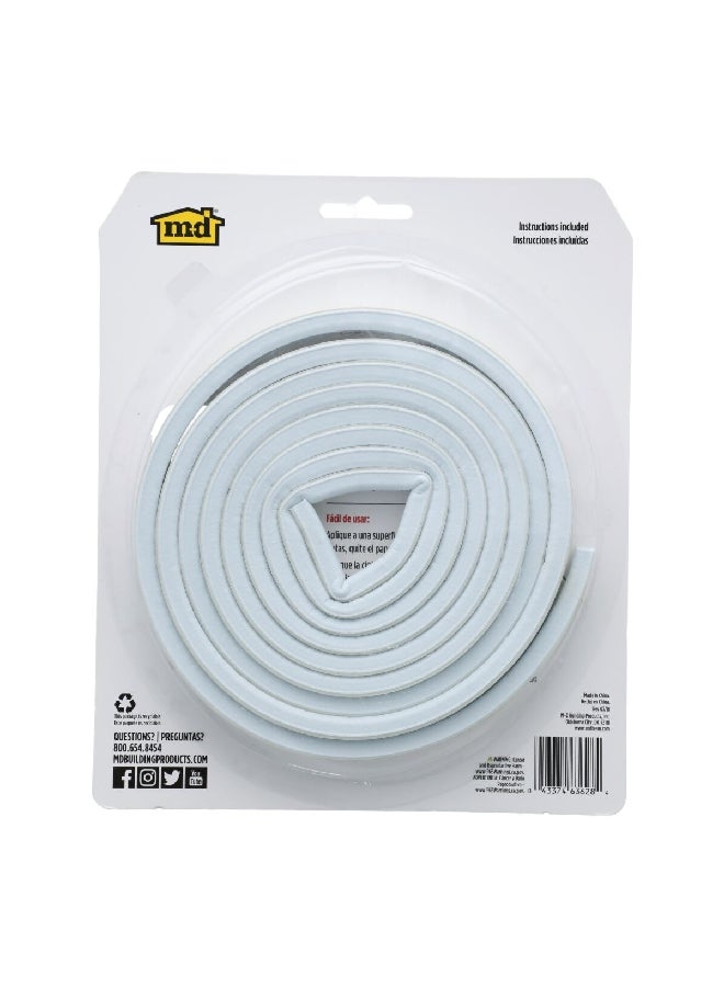 M-D Building Products Water Resistant Rubber Window Seal for Medium Gaps White 5/16 x 204 Inch 63628 - Image 2
