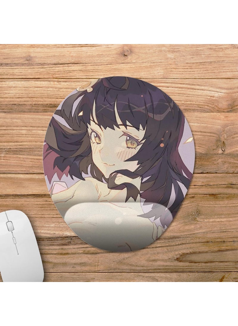 Pixxa - Monogatari - Araragi Tsukihi Wrist Support Mousepad Model - 1 Oval - Image 1