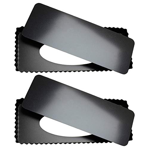 Tosnail 2 Pack 14" x 5.75" Non-Stick Quiche Pan Tart Pan with Removeable Bottom Rectangular Pie Baking Pan - Image 1