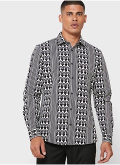 Geo Stripe Regular Fit Shirt