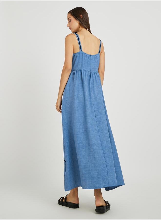 Take Two Square Neck Maxi Dress  - Image 4
