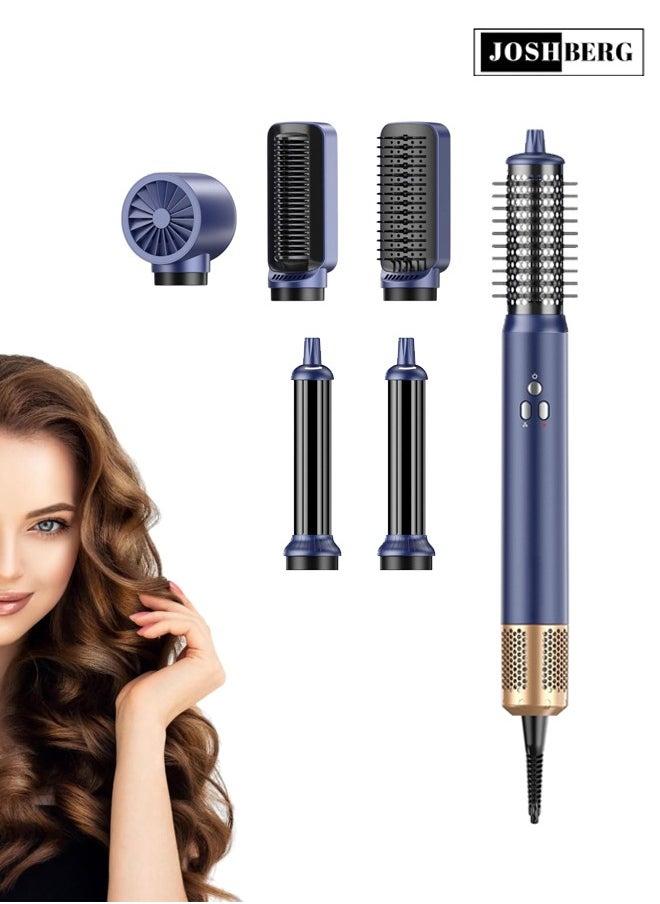 Joshberg 6-in-1 Hair Styler Brush & Hair Curler Set,Coanda Tech Auto Curler, 110,000 RPM Motor & 200M Negative Ions,Hair Dryer, Curling Iron, Volumizing Straightening,Volumizer for Frizz-Free, Salon-Quality Styling  - Image 1