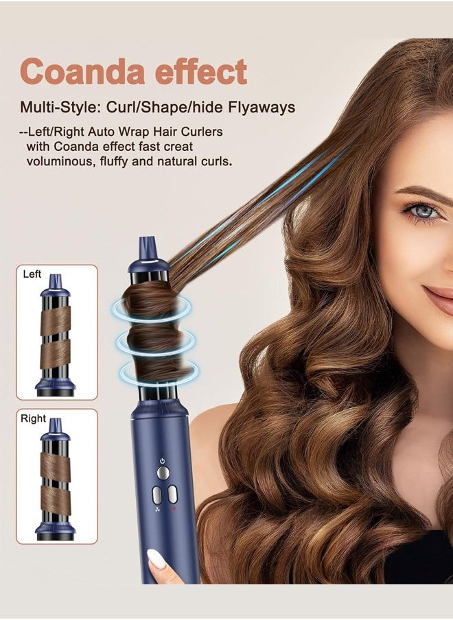 Joshberg 6-in-1 Hair Styler Brush & Hair Curler Set,Coanda Tech Auto Curler, 110,000 RPM Motor & 200M Negative Ions,Hair Dryer, Curling Iron, Volumizing Straightening,Volumizer for Frizz-Free, Salon-Quality Styling  - Image 2