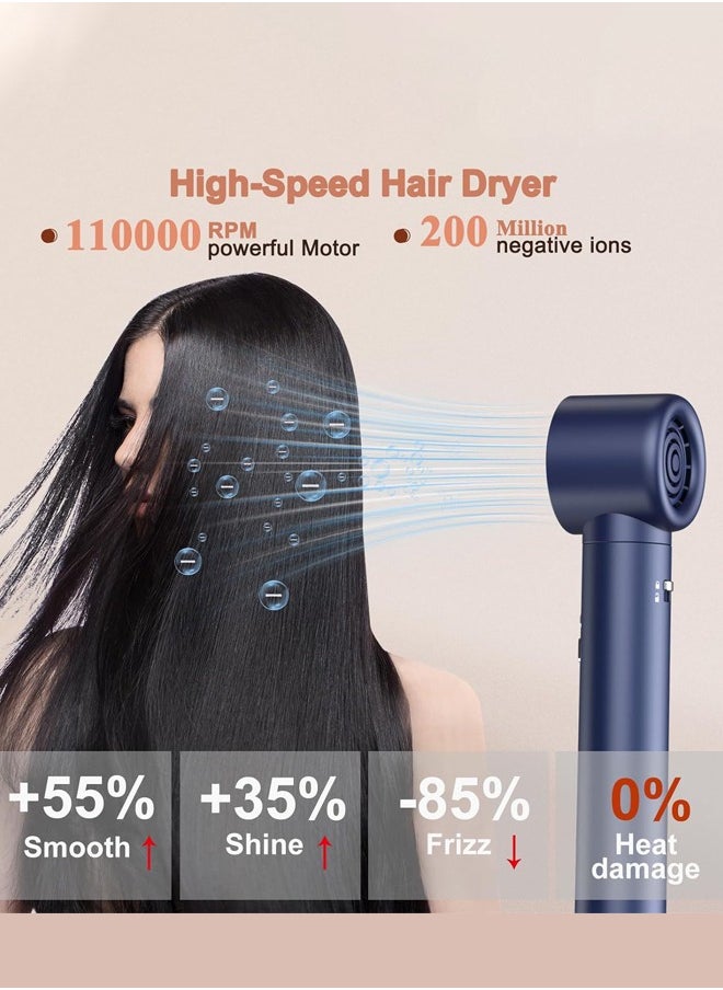 Joshberg 6-in-1 Hair Styler Brush & Hair Curler Set,Coanda Tech Auto Curler, 110,000 RPM Motor & 200M Negative Ions,Hair Dryer, Curling Iron, Volumizing Straightening,Volumizer for Frizz-Free, Salon-Quality Styling  - Image 4