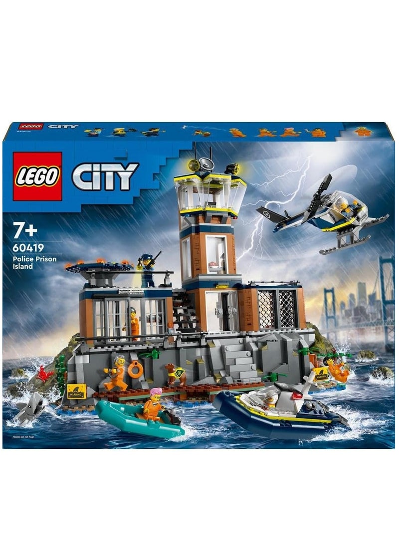 Lego City Police Prison Island  60419 Building Blocks Police Toys Set  (980 Pieces) - Image 2