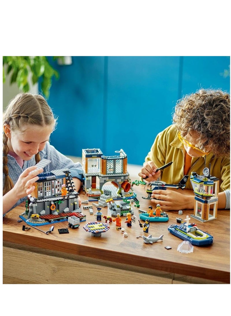 Lego City Police Prison Island  60419 Building Blocks Police Toys Set  (980 Pieces) - Image 4