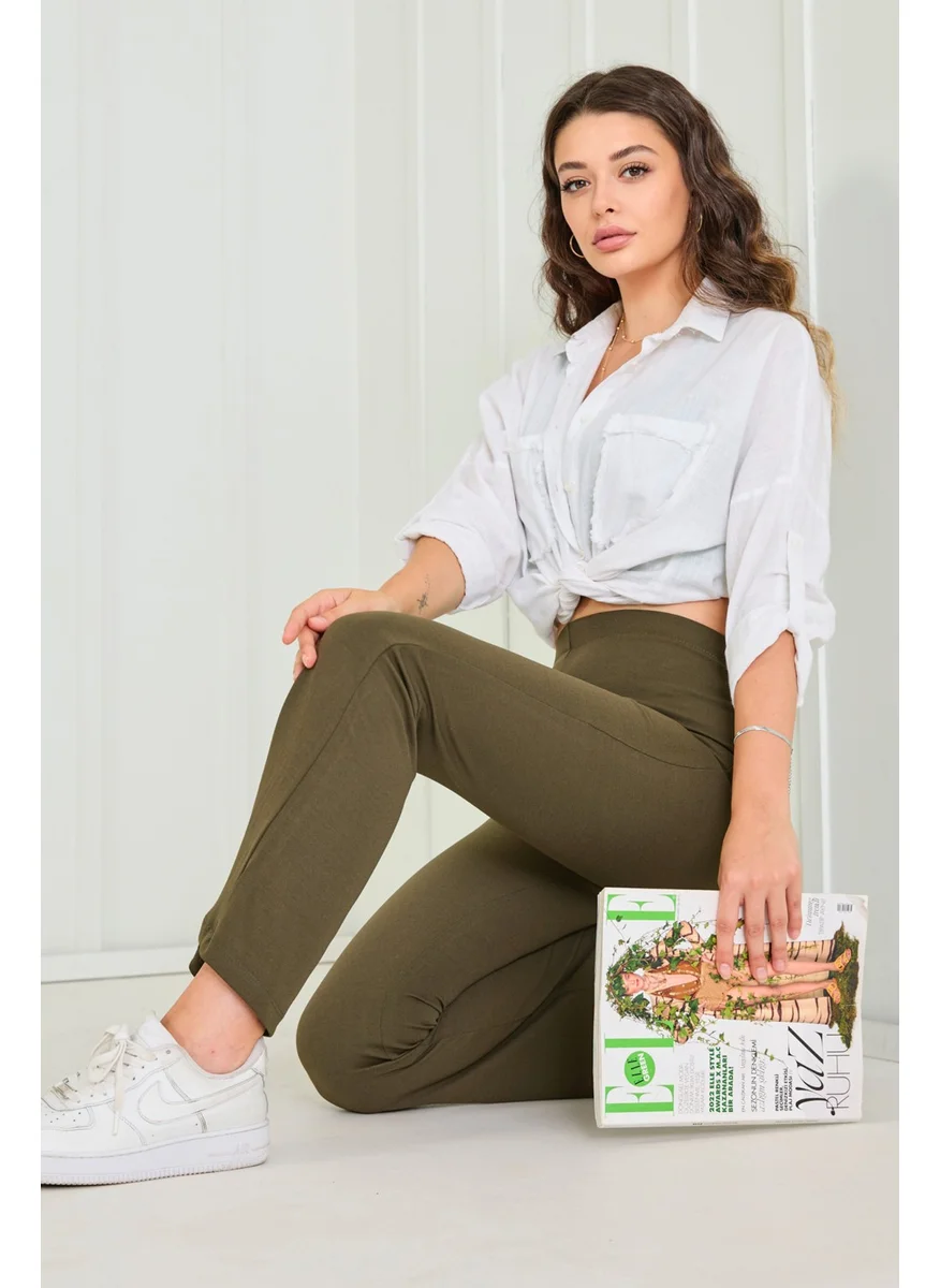 Tofisa 23023-KHAKI Trousers