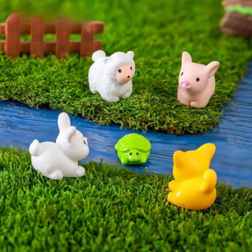 VRB Dec Miniature Showpiece Set for Home Decor, car Dashboard,Valentine,Living Room,Gifts Figurines,Cake Decoration Items,Figurines for Home Decor. (15 Pcs Small JungleAnimal Miniature) - Image 5
