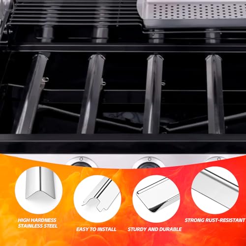 BBQ-Yummy Grill Replacement Parts for Charbroil Performance 4 Burner 463354021 463365522 463353021 463351021 463351221, G327-2100-W1 Burner, G325-0002-W1 G428-5102-W1 Heat Tent, Igniters, Crossover Tube - Image 5