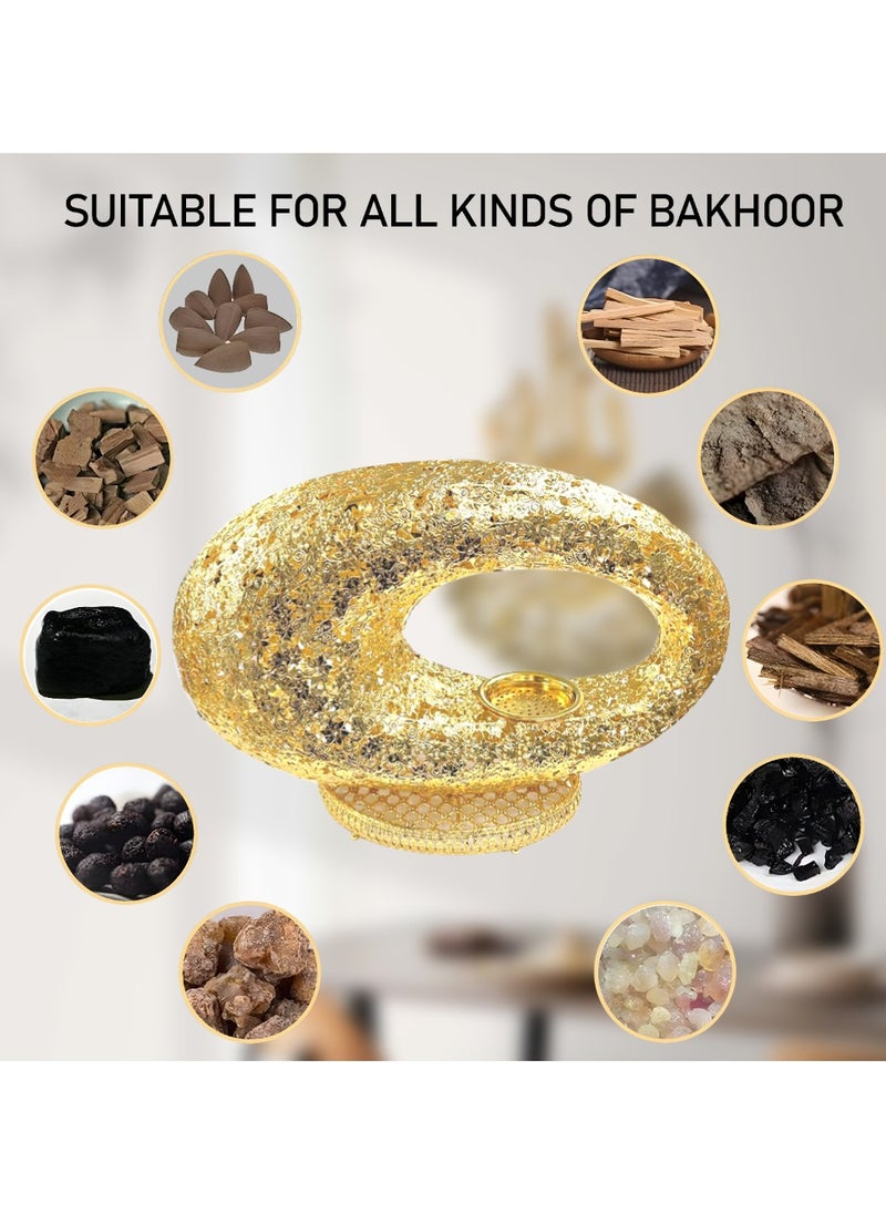 Bakhoor BoSidin Large Incense Burner Museum of the Future Design Bakhoor Oud Holder Mabkhara for Home Fragrance and Decore  - Image 3