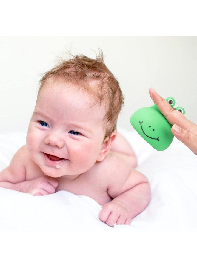 Healifty Phlegm Remover Chest Physical Cup Cartoon Silicone Frog Palm Chest Percussion Mucus Remove Cup for Baby Gas Relief 3.11 X 3.11 X 3.07 inch Green - Image 5