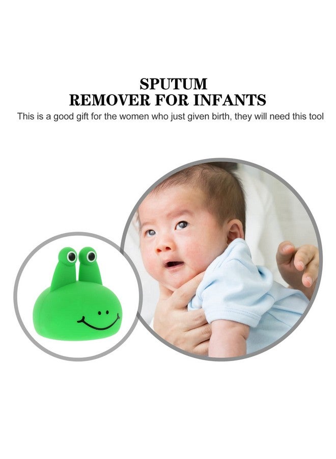 Healifty Phlegm Remover Chest Physical Cup Cartoon Silicone Frog Palm Chest Percussion Mucus Remove Cup for Baby Gas Relief 3.11 X 3.11 X 3.07 inch Green - Image 2
