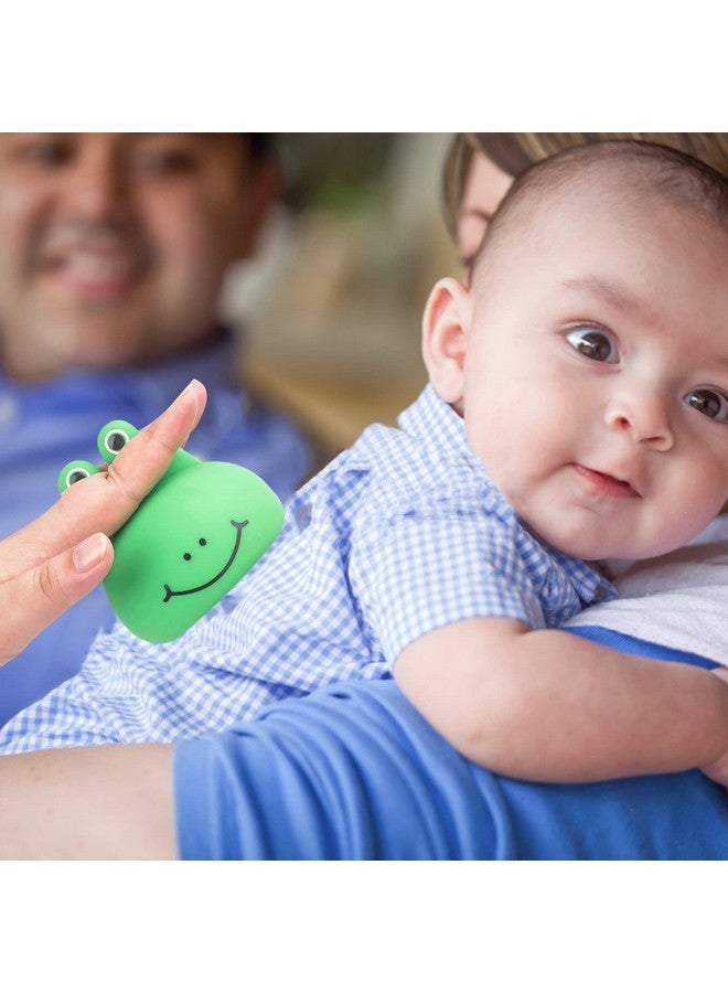 Healifty Phlegm Remover Chest Physical Cup Cartoon Silicone Frog Palm Chest Percussion Mucus Remove Cup for Baby Gas Relief 3.11 X 3.11 X 3.07 inch Green - Image 4