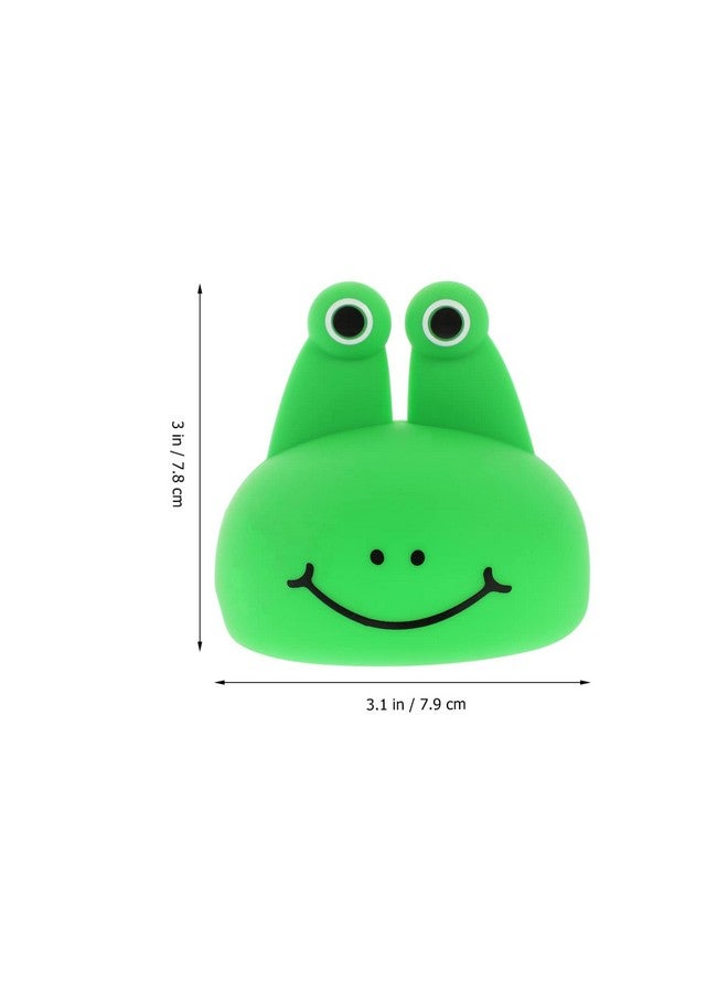Healifty Phlegm Remover Chest Physical Cup Cartoon Silicone Frog Palm Chest Percussion Mucus Remove Cup for Baby Gas Relief 3.11 X 3.11 X 3.07 inch Green - Image 3