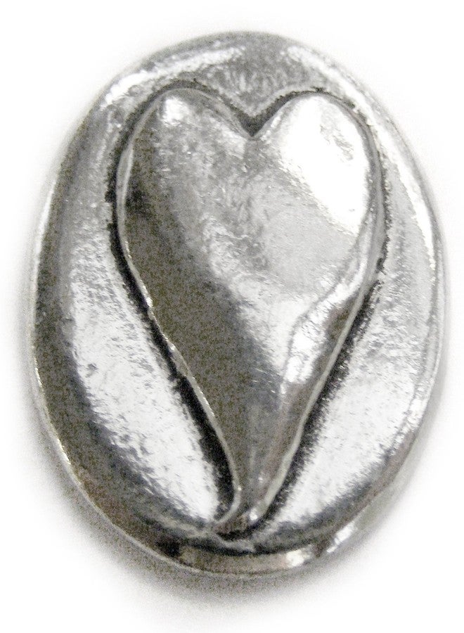 Basic Spirit Heart/Love Pocket Token (Coin) Handcrafted Pewter Lead-Free CN-11 - Image 1