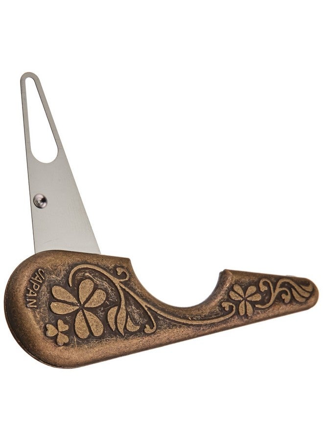 Clover Antique Yarn Threader-, 5.1" Height, 2.8" Length x 0.5" Width, Brown - Image 1