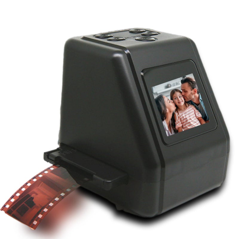 12 Mp Film Slide Scanner 2 0 Inch Lcd Negative Converter For 135 126 110 Super 8mm Films Slides Negatives Converts To Jpg Digital Photos Color Black White - Image 2