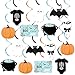 K KUMEED Halloween Baby Shower Decorations 20 pcs Blue A Little Boo is Almost Due Hanging Swirl Decorations for boysGhost Pumpkin Foil Swirls Ceiling for Outdoor Indoor Decor Halloween Baby Shower - Image 3
