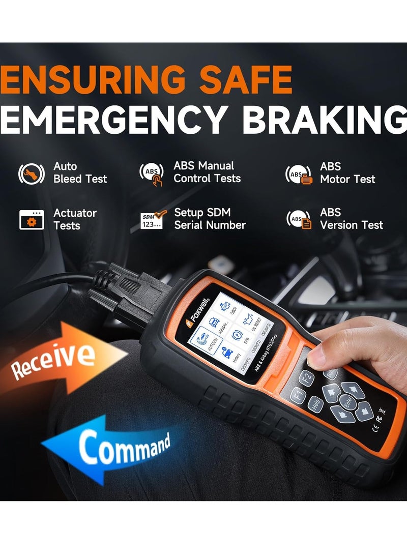 Foxwell أداة إعادة ضبط Foxwell NT630 PLUS OBD2 AutoMaster لنظام ABS ووسادة الهواء SRS - Image 3