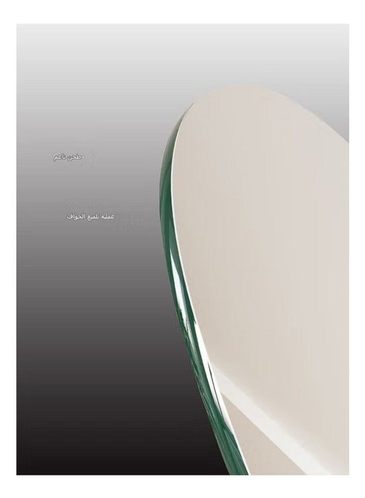 fashionhome Premium Modern Design Full Length Mirror Borderless Standing Hanging Large Bedroom Mirror Floor Mirror Dressing Mirror Wall-Mounted Mirror with Wood Base 50 x 160 Centimeter - Image 4